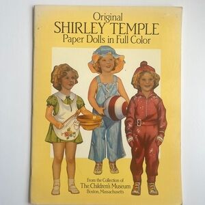 Shirley Temple Vintage Paper Dolls in Full Colour Book